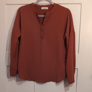 Vince Camuto Terracotta Blouse